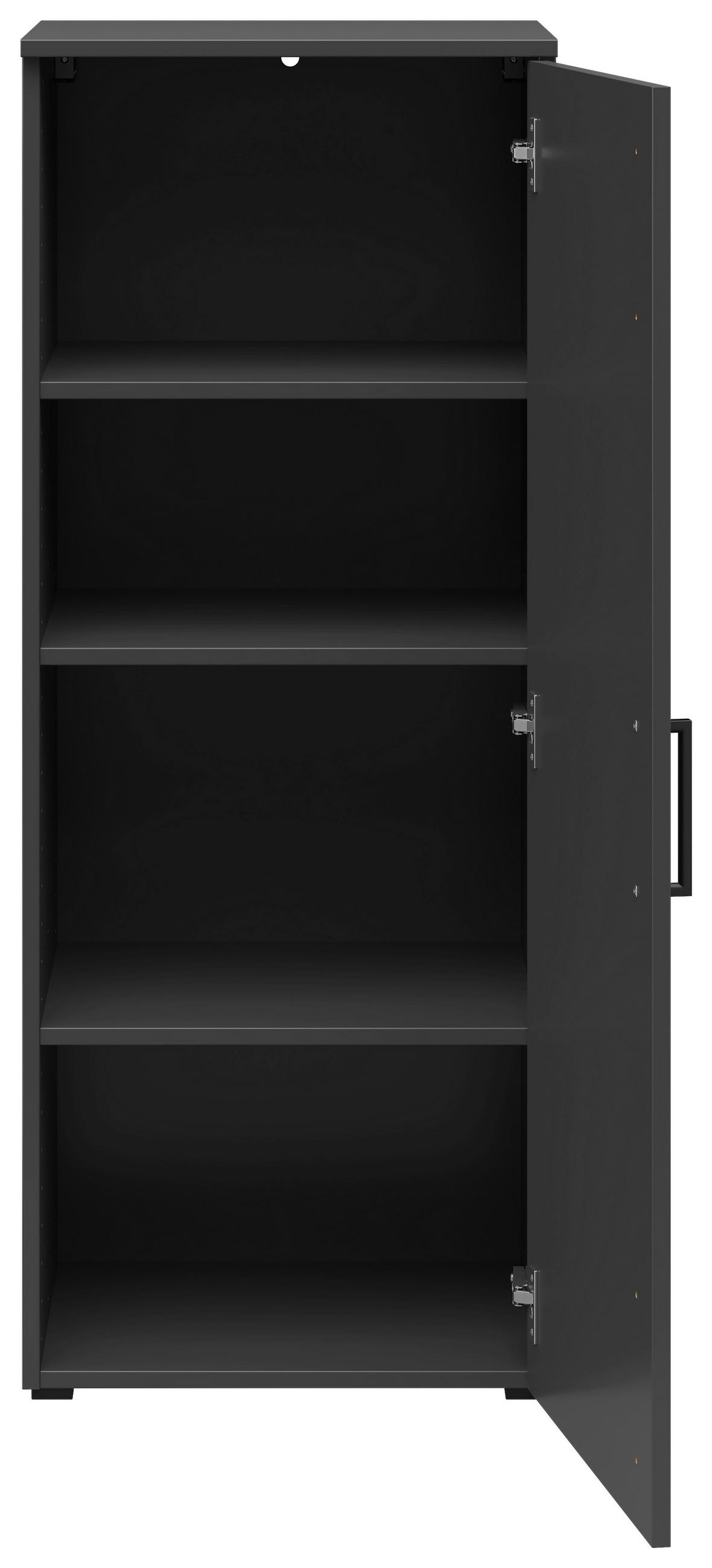KOMMODE  in 45/115/40 cm  - Anthrazit/Schwarz, MODERN, Holzwerkstoff/Kunststoff (45/115/40cm) - Carryhome