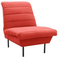 SESSEL in Flachgewebe Orange  - Schwarz/Orange, Design, Textil/Metall (72/92/103cm) - LOOKS by W.Joop