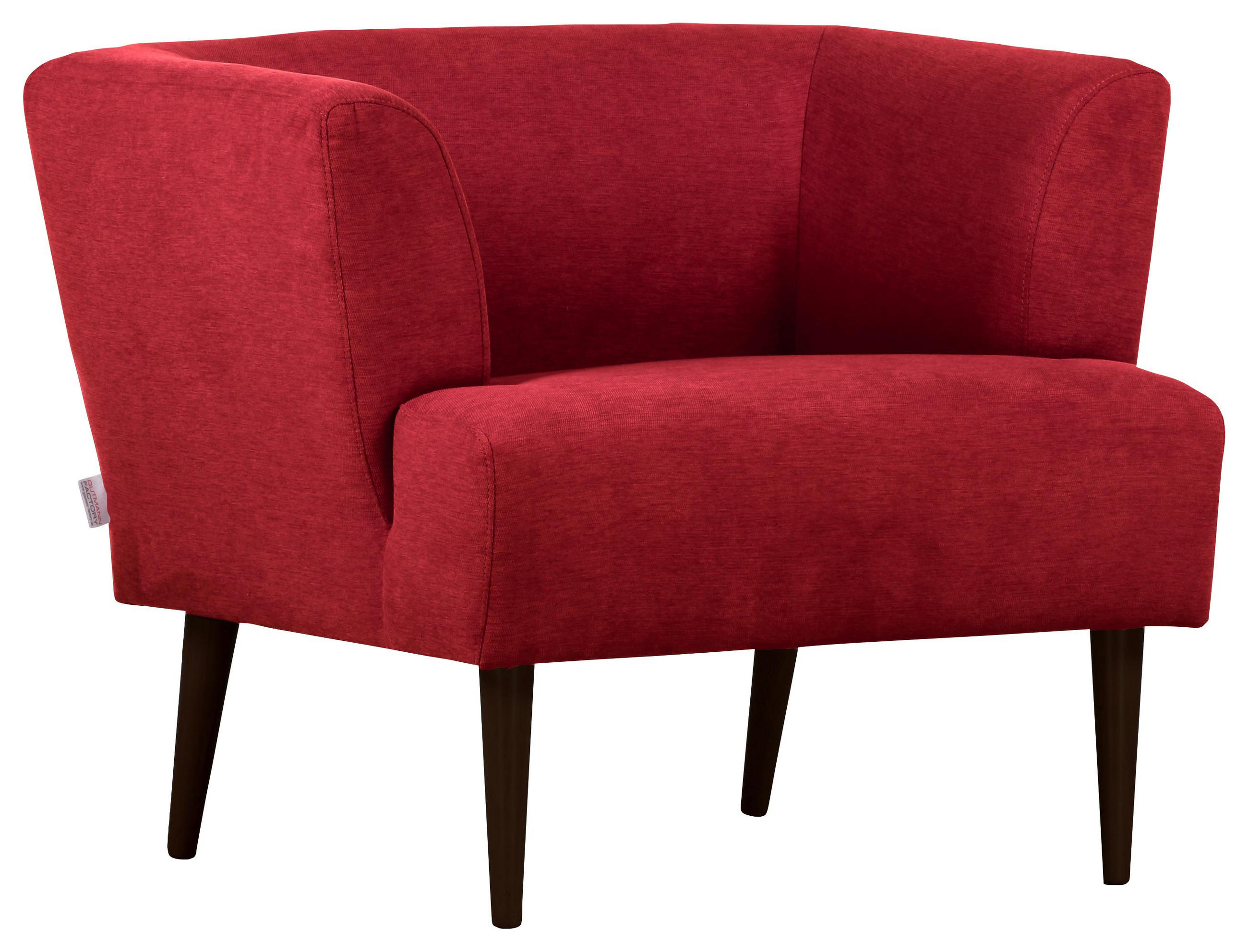 Sessel in Textil Rot