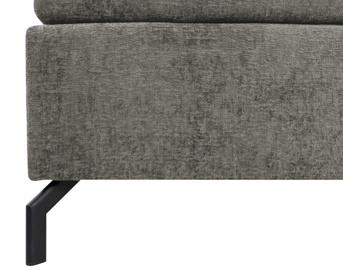BOXSPRINGBETT 140/200 cm  in Grau  - Schwarz/Grau, Design, Textil/Metall (140/200cm) - Esposa