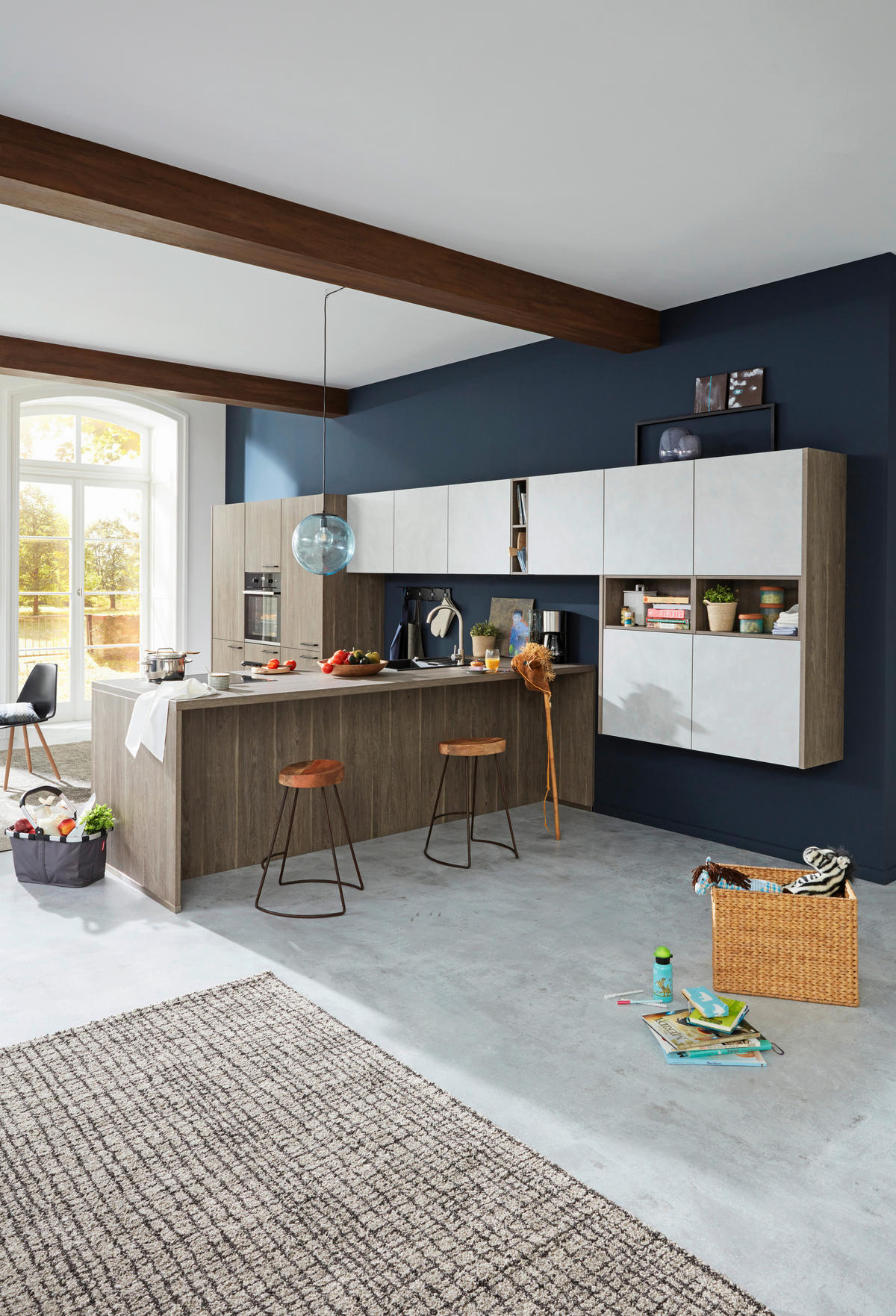 KUCHYŇA NA MIERU DK104 - sivá/farba duba, Modern, kompozitné drevo - Dieter Knoll