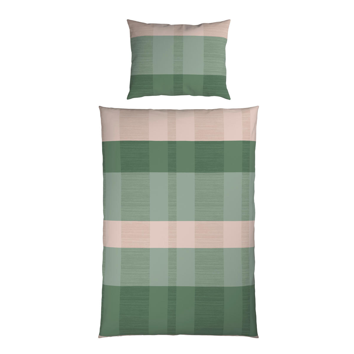 BETTWÄSCHE 2-teilig Jersey 140/200 cm  - Grün, KONVENTIONELL, Textil (140/200cm) - Novel
