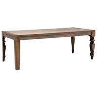ESSTISCH Mangoholz, Pappel, Eukalyptusholz massiv rechteckig Braun  - Braun, Design, Holz (220/100/76cm) - Kare-Design