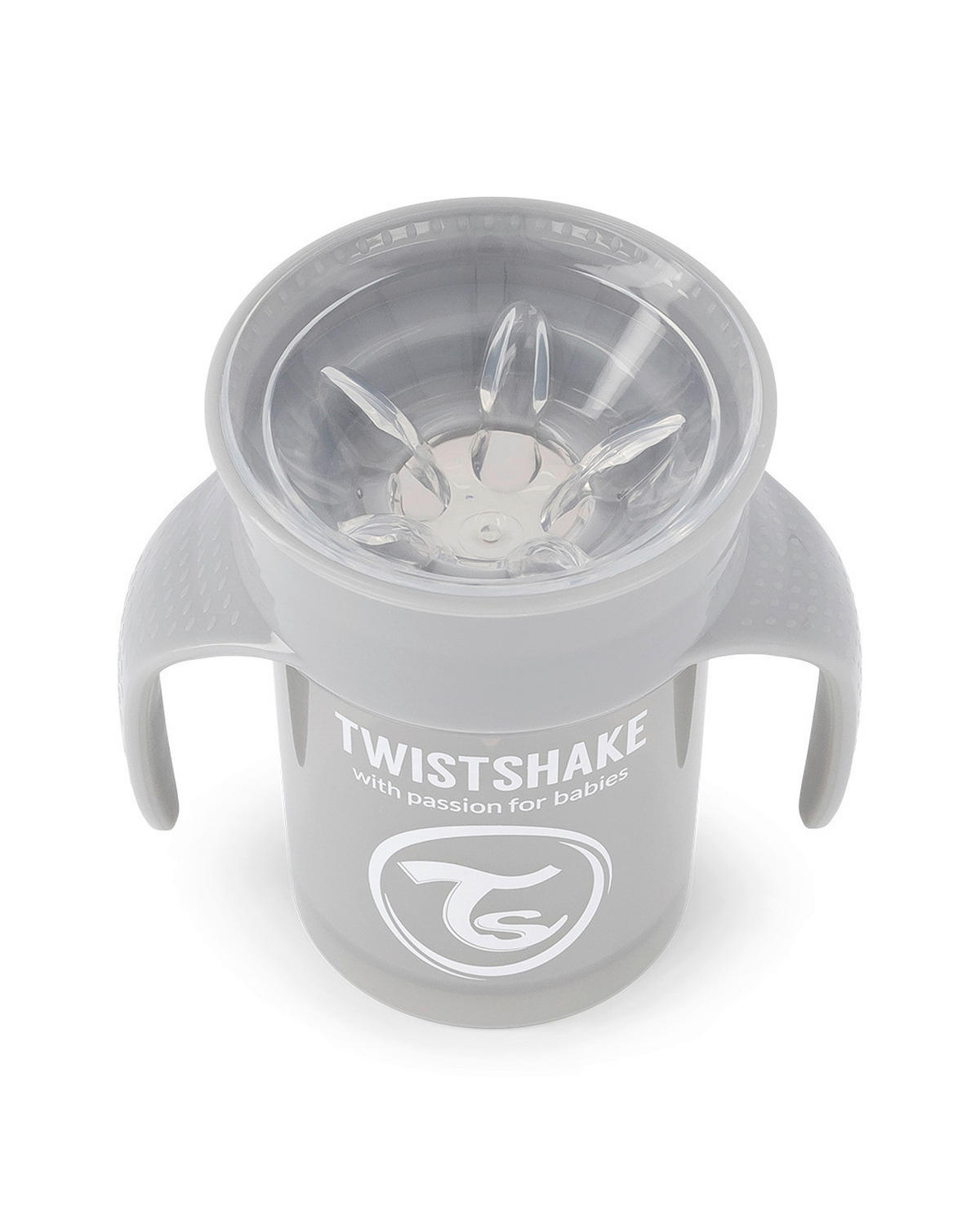 TRINKBECHER  - Grau, Basics, Kunststoff (11/11/8,6cm) - Twistshake