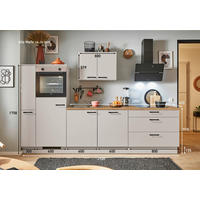 KÜCHENBLOCK PN 80 290 cm  in Eichefarben, Kaschmir  - Kaschmir/Eichefarben, Design, Holzwerkstoff/Metall (290cm) - Pino