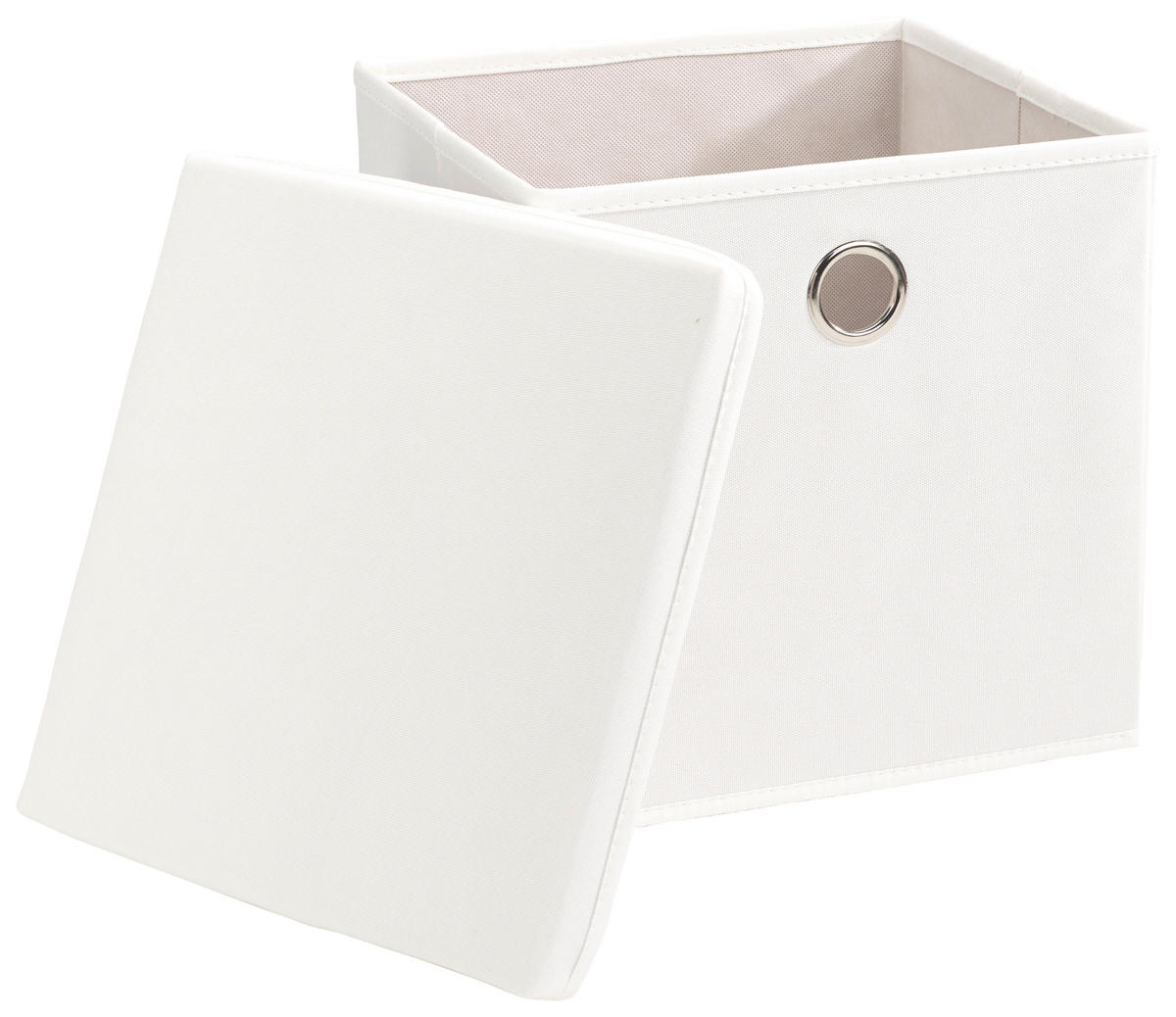 AUFBEWAHRUNGSBOX  - Weiß, Design, Textil (30/30/30cm) - Echtwerk