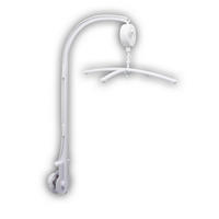 Niermann Mobilehalter mit Spieluhr und Verschraubung  - Weiß, Basics, Kunststoff (34/65cm)