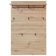 GARDEROBE 6-teilig  in 282/201/40 cm  - Eiche Artisan/Grau, Design, Glas/Holzwerkstoff (282/201/40cm) - Voleo