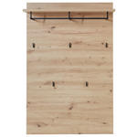 GARDEROBENPANEEL  in 84/129/29 cm  - Eichefarben, Design, Holzwerkstoff/Metall (84/129/29cm) - Voleo