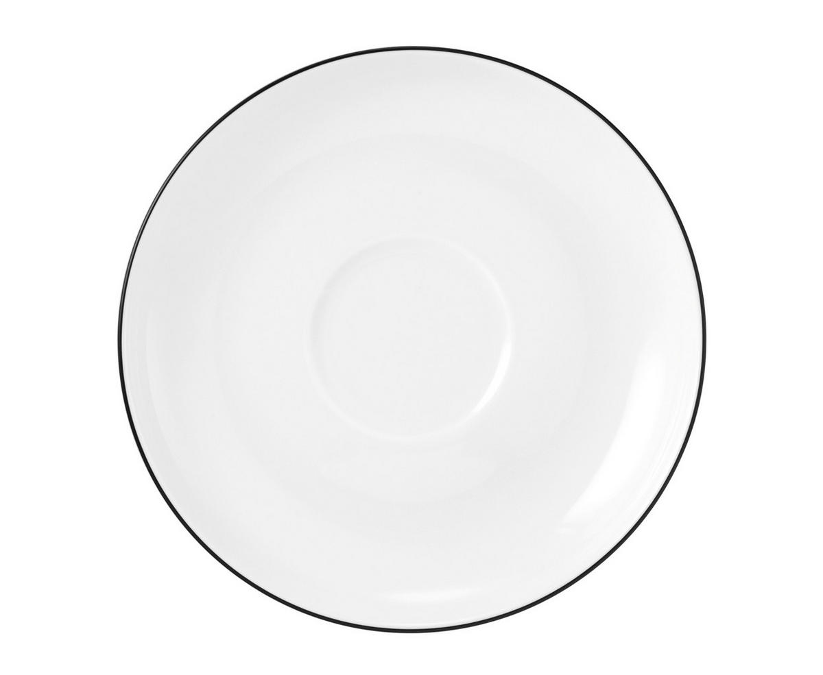 PODŠÁLEK porcelán  - bílá/černá, Lifestyle, keramika (15cm) - Seltmann Weiden