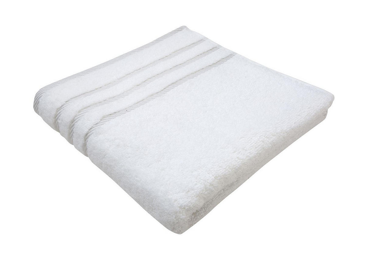 RUČNÍK, 30/50 cm, bílá, světle šedá - bílá/světle šedá, Konvenční, textil (30/50cm) - Esposa