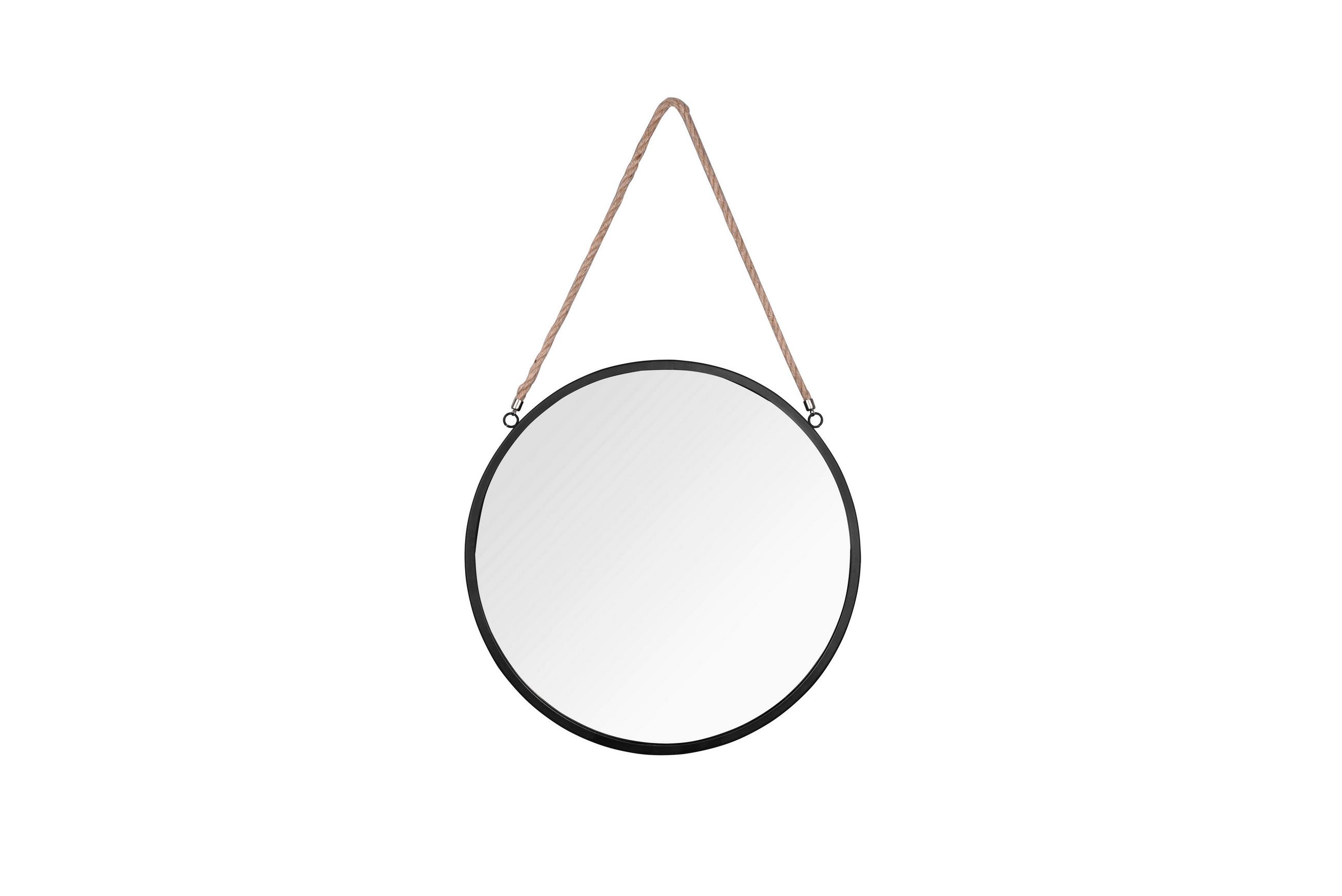 DEKOSPIEGEL Schwarz  - Schwarz, Trend, Glas/Textil (40/40/3,5cm) - Boxxx