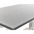 ESSTISCH rechteckig Edelstahlfarben, Grau - Edelstahlfarben/Grau, Design, Glas/Metall (160(250)/90/77cm) - Dieter Knoll