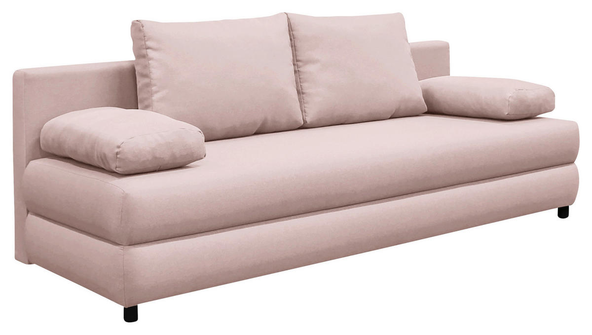 BÄDDSOFFA i vävt tyg rosa  - mintgrön/svart, Design, textil/plast (200/88/87cm) - P & B
