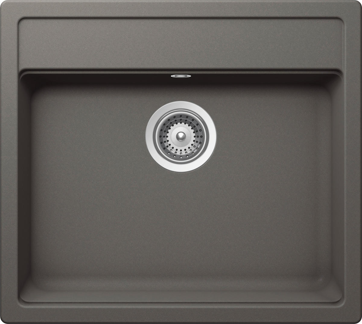SPÜLE MONO N-100-A / MONN100ASIL  - Grau, Basics, Stein (57/51cm) - Schock