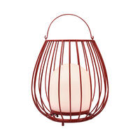 AKKU-TISCHLEUCHTE Jim 28/30 cm   - Rot/Weiß, Design, Kunststoff/Metall (28/30cm) - Nordlux