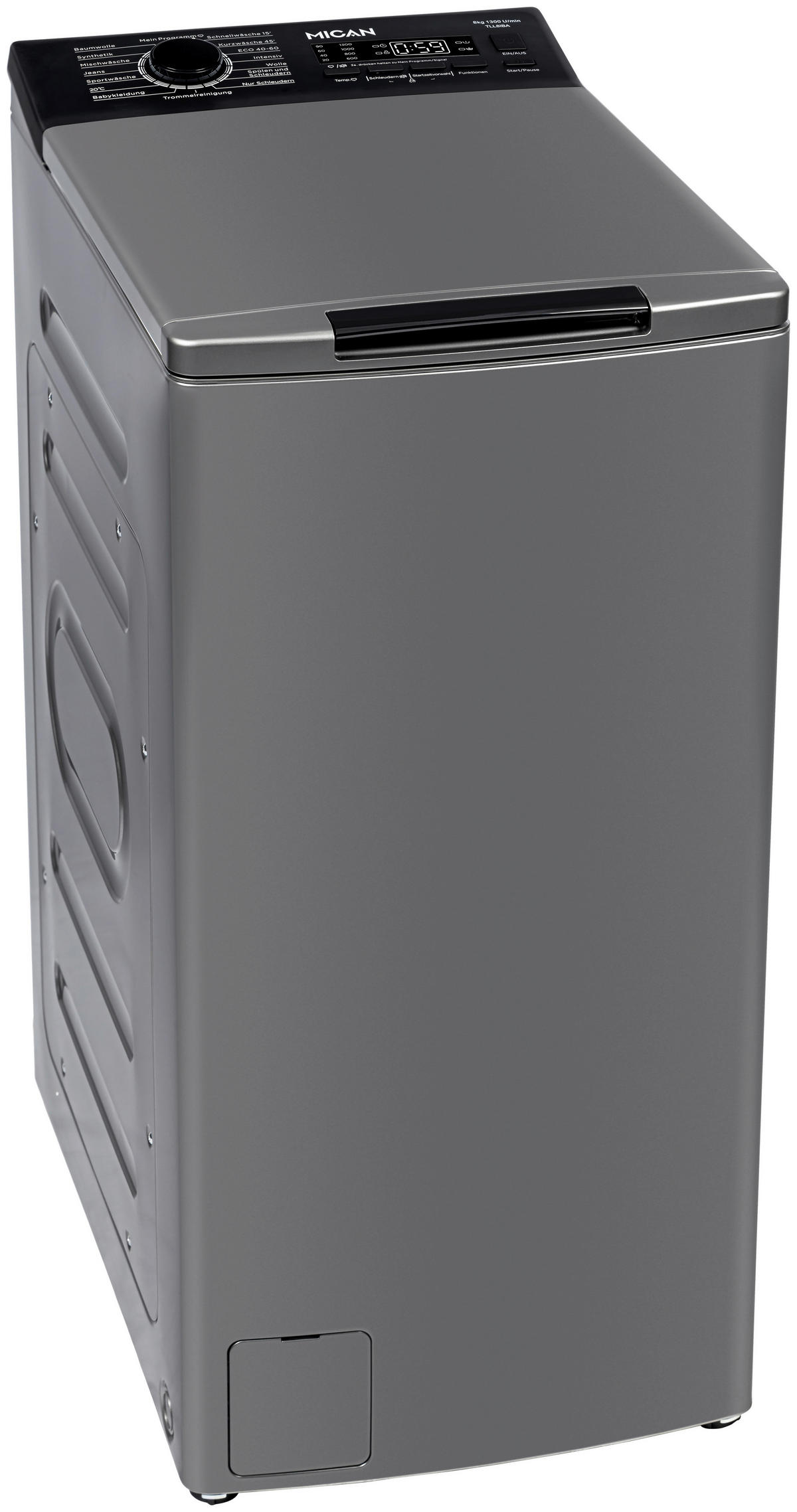 WASCHMASCHINE TLL8IBA  - Silberfarben, Basics, Kunststoff/Metall (40/87/61cm) - Mican