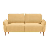 3-SITS SOFFA i manchester gul  - naturfärgad/gul, Modern, trä/textil (183/85/92cm) - MID.YOU