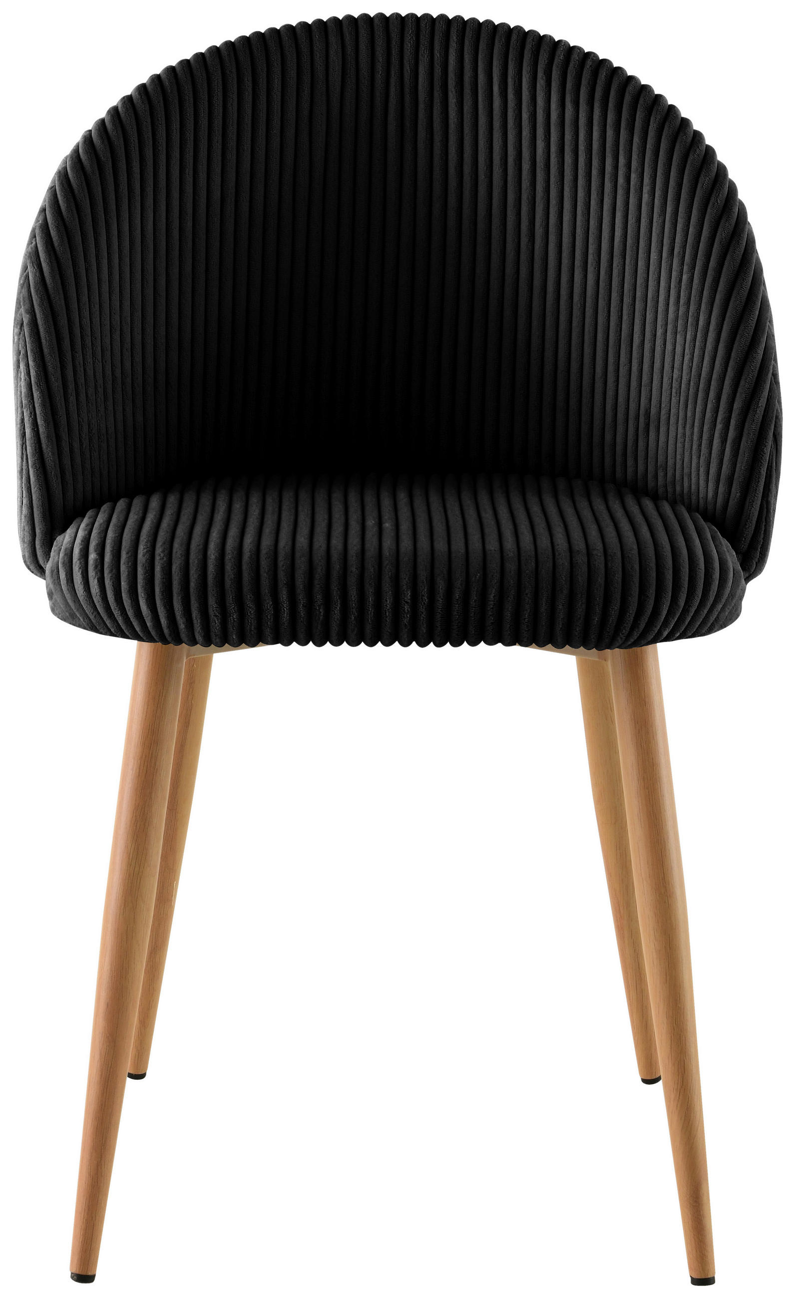 STUHL Cord Schwarz Pappel Sperrholz  - Eichefarben/Schwarz, LIFESTYLE, Holz/Textil (51/78/52cm) - Livetastic