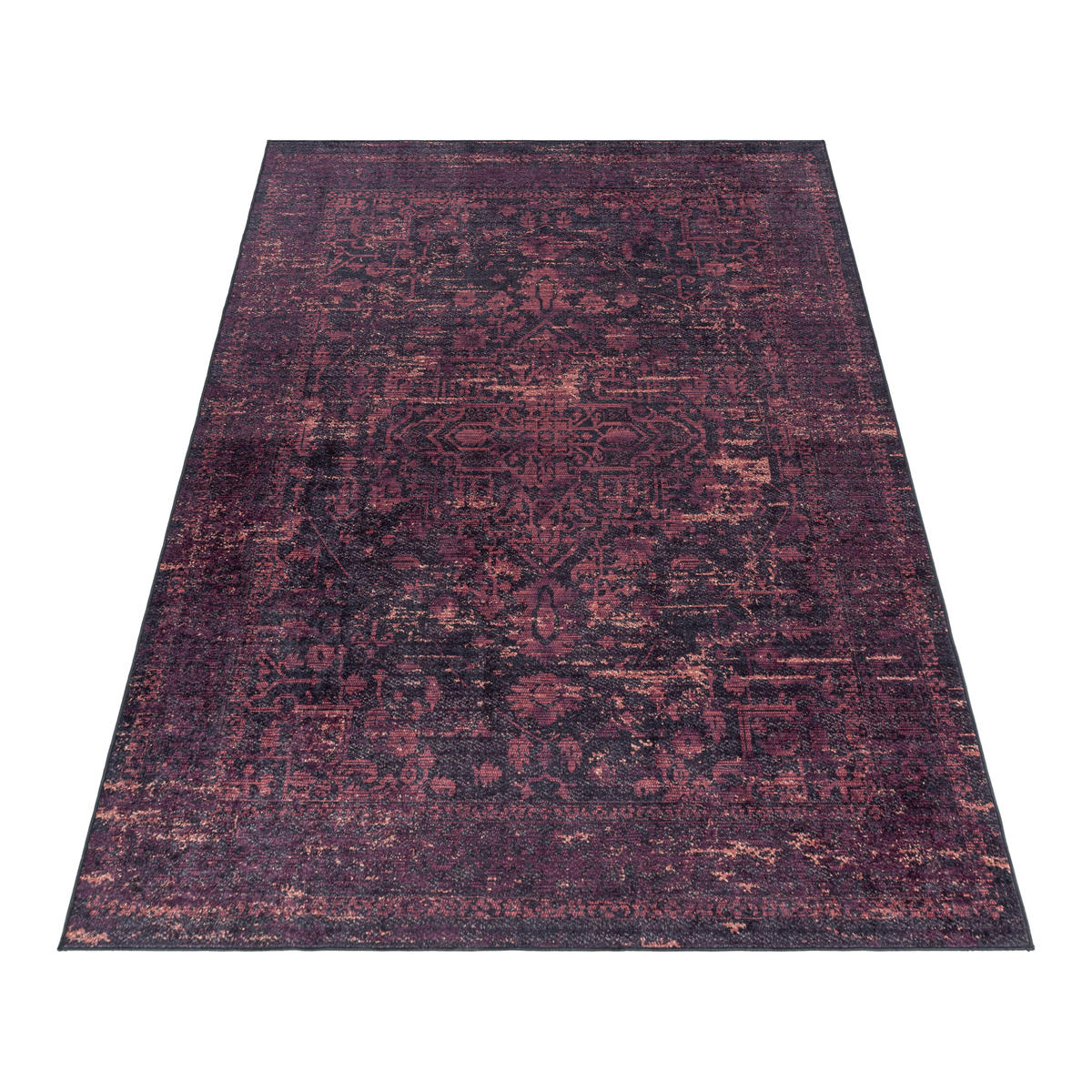 FLACHWEBETEPPICH 80/150 cm Fiesta Rot  - Rot, Design, Leder/Textil (80/150cm) - Novel