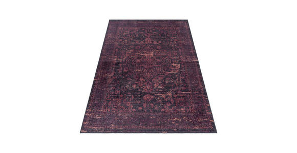 FLACHWEBETEPPICH 80/150 cm Fiesta Rot - Rot, Design, Leder/Textil (80/150cm) - Novel
