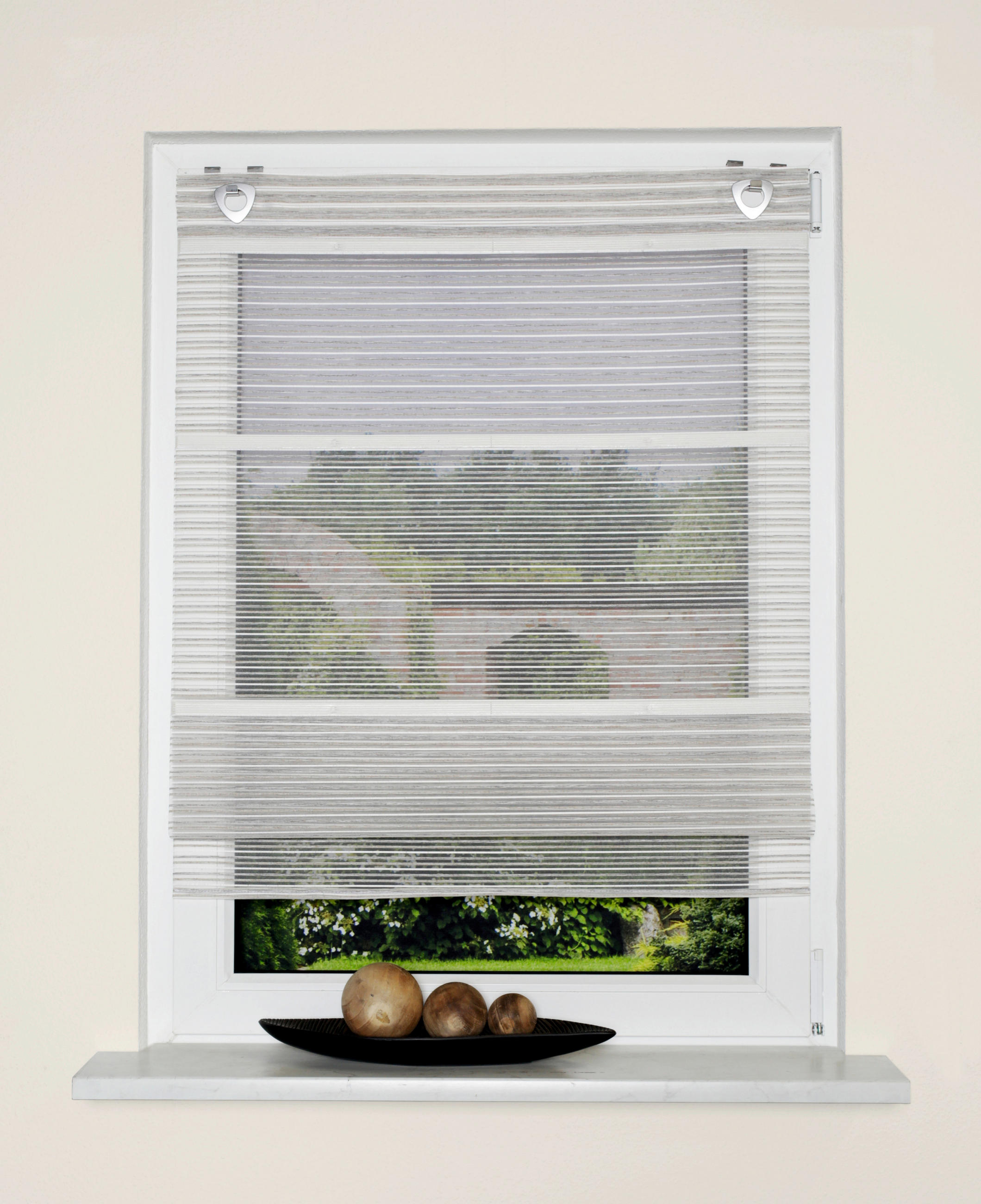 MAGNETROLLO  halbtransparent  80/210 cm    - Taupe, Basics, Textil (80/210cm) - Novel
