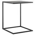 BEISTELLTISCH 40/40/50 cm Schwarz quadratisch  - Schwarz, Design, Metall (40/40/50cm) - Johann Jakob