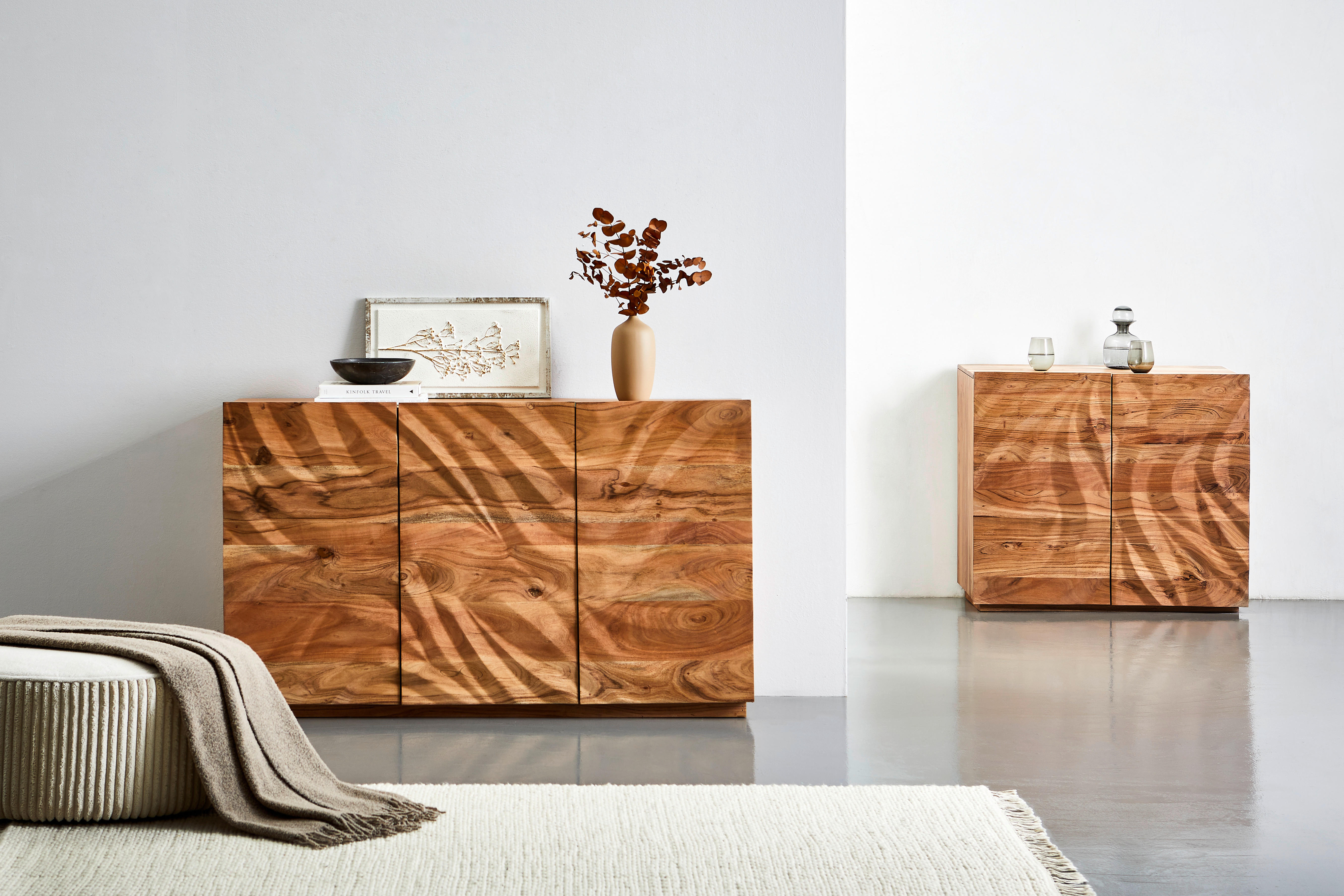 SIDEBOARD 150/90/45 cm  - naturfärgad, Natur, trämaterial/trä (150/90/45cm) - MID.YOU