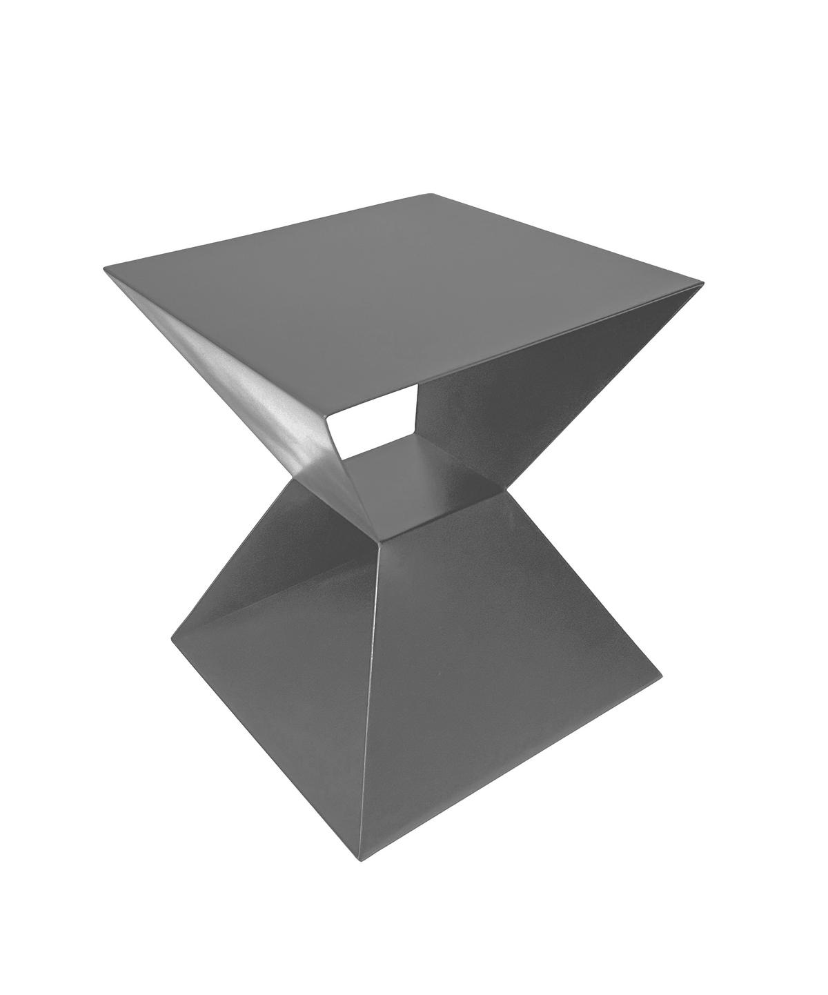 BEISTELLTISCH in Metall 40/40/45 cm  - Graphitfarben, Design, Metall (40/40/45cm)