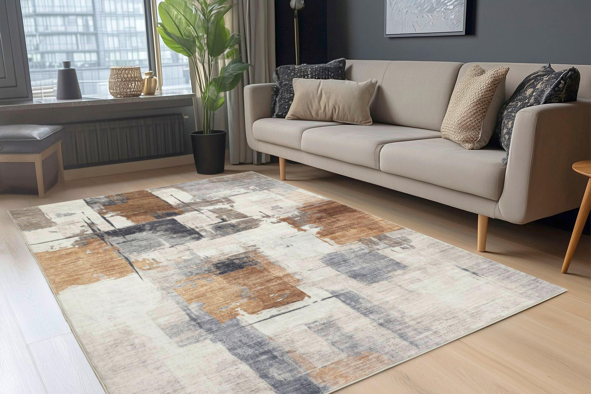 FLACHWEBETEPPICH 80/150 cm My Posh Terracotta  - Terracotta, Design, Textil (80/150cm) - Obsession