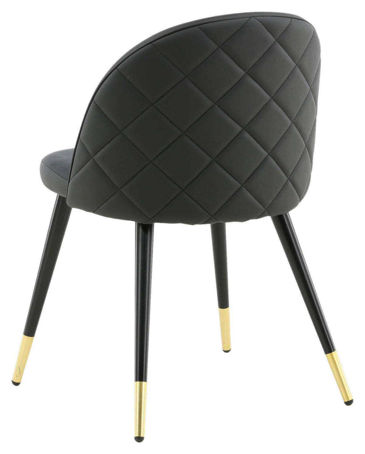 STOLSET stål läderimitation  - svart, Design, metall/textil (50/77/48cm) - Livetastic