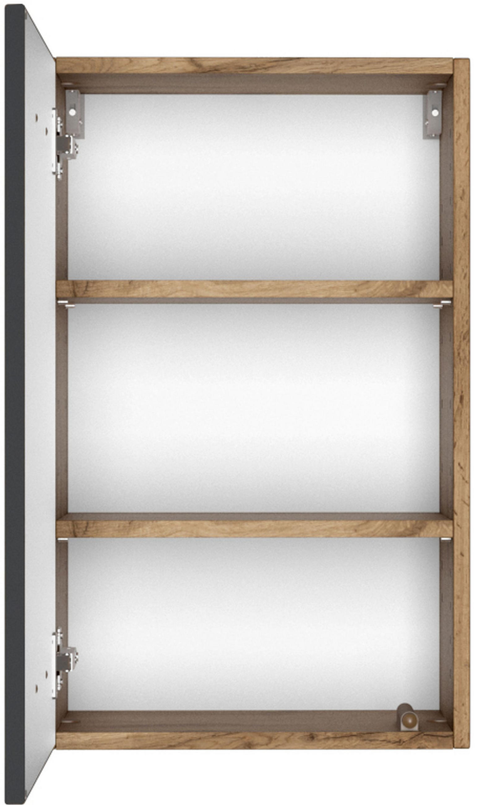 HÄNGESCHRANK 40/64/20 cm  - Eiche Wotan/Grau, Basics, Holzwerkstoff (40/64/20cm) - Held