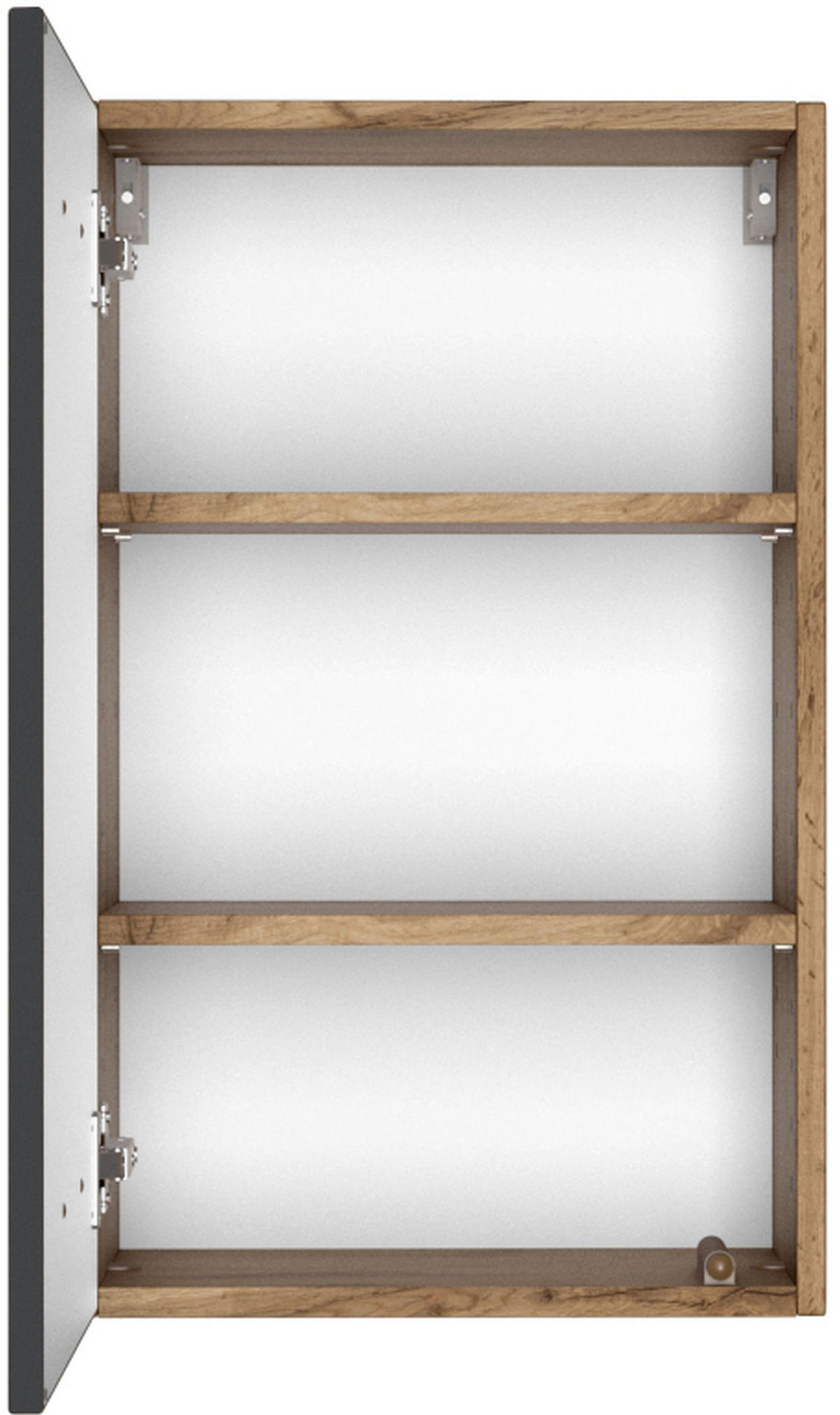 HÄNGESCHRANK 40/64/20 cm  - Eiche Wotan/Grau, Basics, Holzwerkstoff (40/64/20cm) - Held