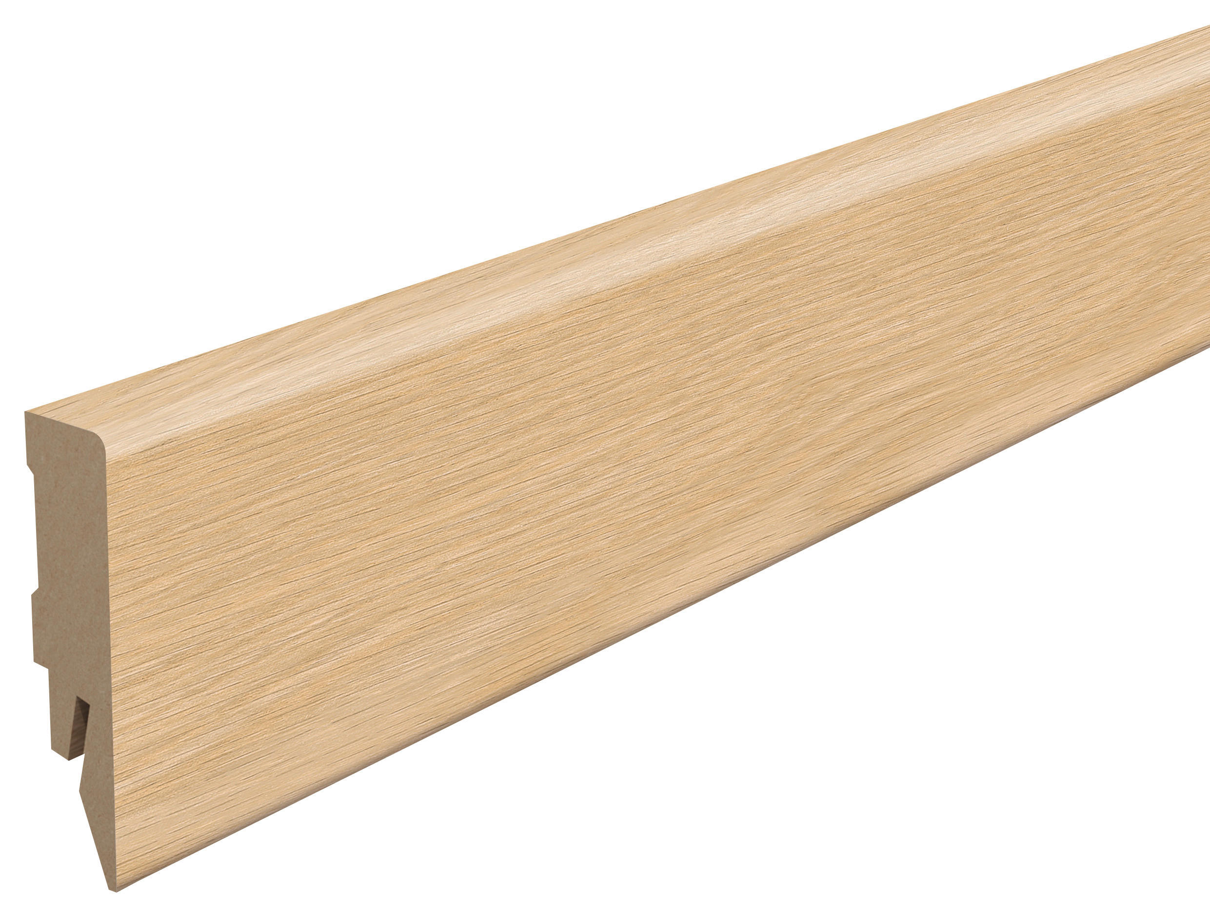 SOCKELLEISTE Eiche hellbraun - Hellbraun, KONVENTIONELL, Holzwerkstoff (240/1.4/5.8cm) - Egger Holzwerkstoffe