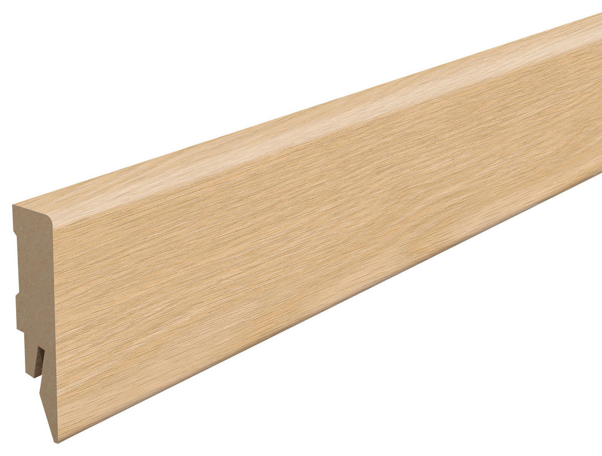 SOCKELLEISTE Eiche hellbraun Hellbraun  - Hellbraun, KONVENTIONELL, Holzwerkstoff (240/1.4/5.8cm) - Egger Holzwerkstoffe