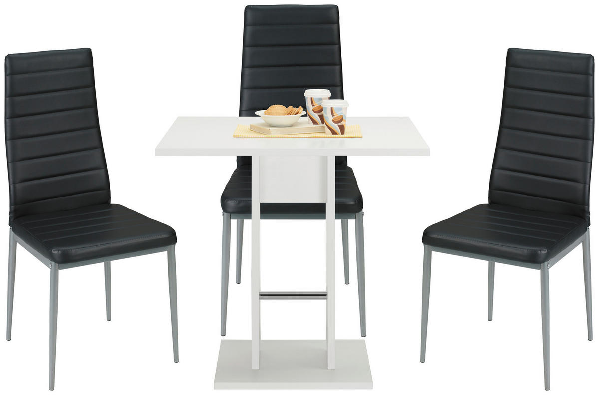 JEDÁLENSKÝ STÔL, biela, 75/75/74 cm - biela, Konventionell, kompozitné drevo (75/75/74cm) - Carryhome