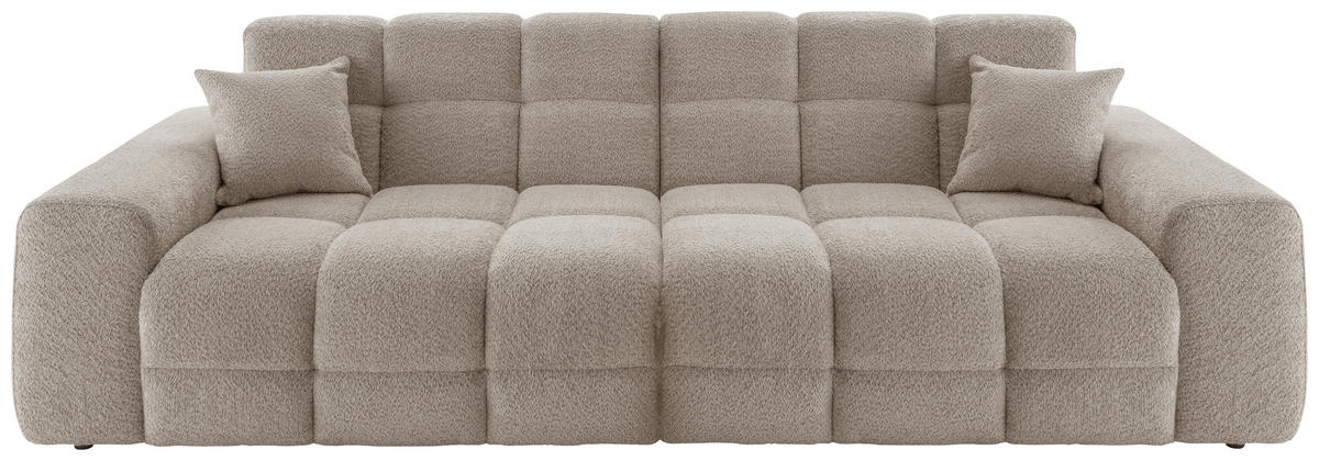 VIERSITZER-SOFA in Bouclé Beige  - Beige/Schwarz, MODERN, Kunststoff/Textil (300/87/120cm) - Livetastic