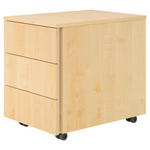 ROLLCONTAINER 39,5/51/54,8 cm  - Ahornfarben, KONVENTIONELL, Holzwerkstoff (39,5/51/54,8cm) - Venda