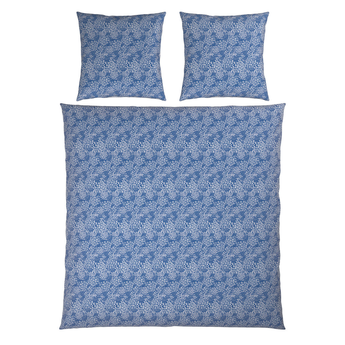 BETTWÄSCHE Satin 200/200 cm  - Blau/Weiß, Design, Textil (200/200cm) - Novel