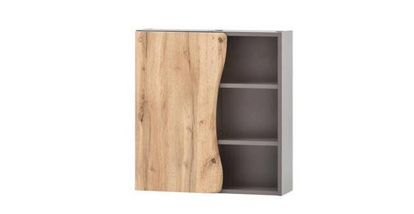 HÄNGESCHRANK 60/64/20 cm  - Eiche Wotan/Graphitfarben, Natur, Holzwerkstoff (60/64/20cm) - Xora