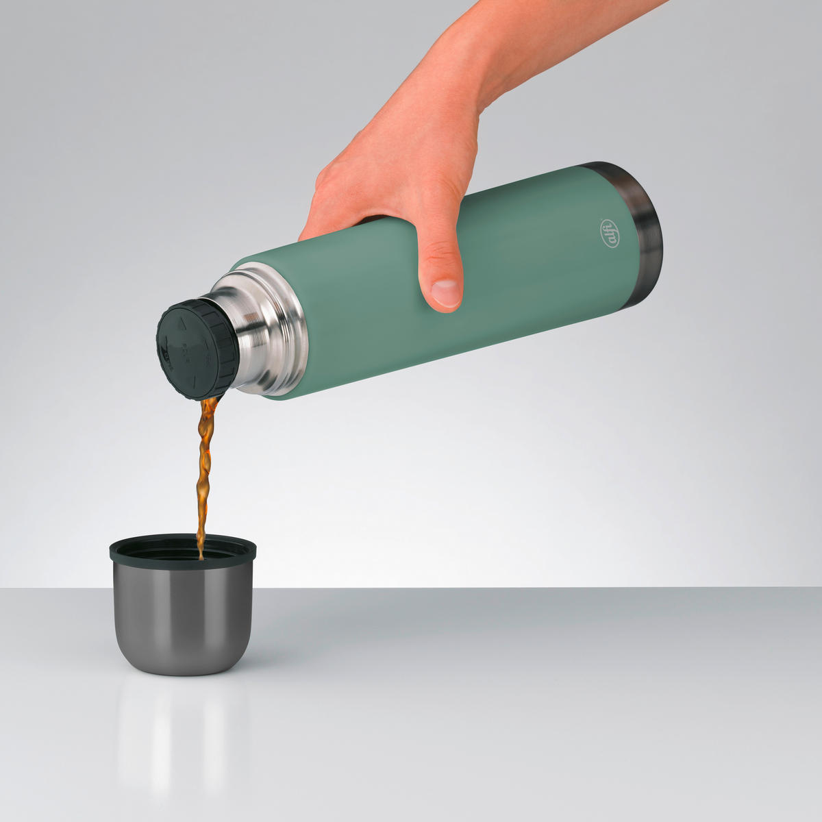 ISOLIERFLASCHE ISOTHERM ECO 0,75 L  - Grün, Design, Metall (0,75l) - Alfi