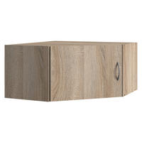 NASTAVEK ZA OMARO - barve hrasta/barve aluminija, Konvencionalno, umetna masa/leseni material (80/40/80cm) - Xora