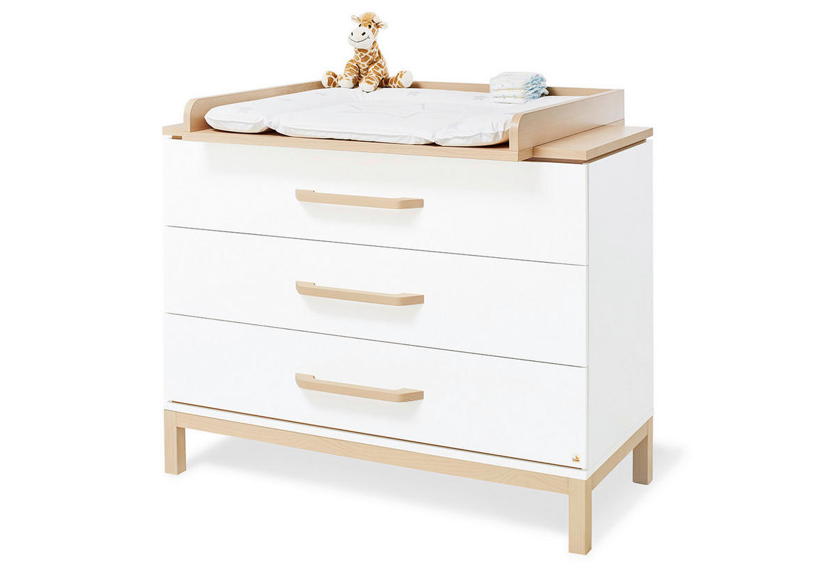 BABYZIMMER PINOLINO LIGHT  - Ahornfarben/Weiß, Design, Holzwerkstoff - Pinolino