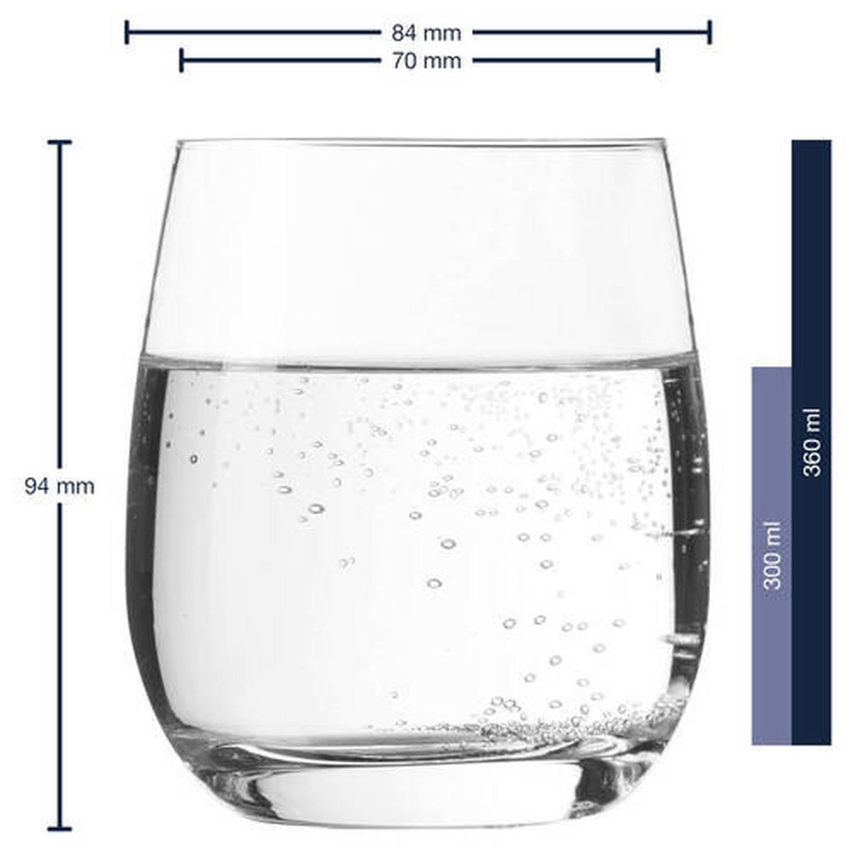 GLÄSERSET Tivoli 6-teilig  - Transparent, KONVENTIONELL, Glas (8,40/9,40/8,40cm) - Leonardo