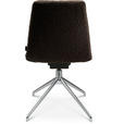 STUHL  in Aluminium Flachgewebe Metall, Textil  - Dunkelbraun/Alufarben, Design, Textil/Metall (46/81,5-84,5/55cm) - Johann Jakob