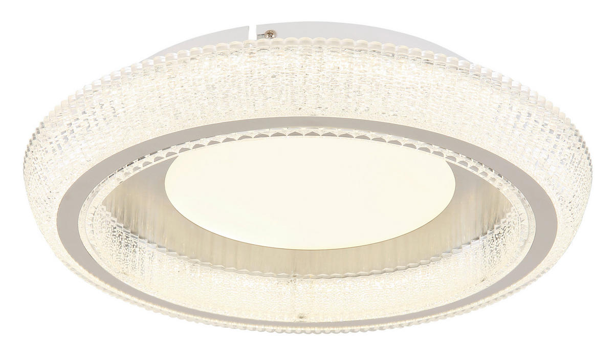 LED-TAKLAMPA 36 W 40/8,5 cm  - vit/klar, Design, metall/plast (40/8,5cm) - Globo