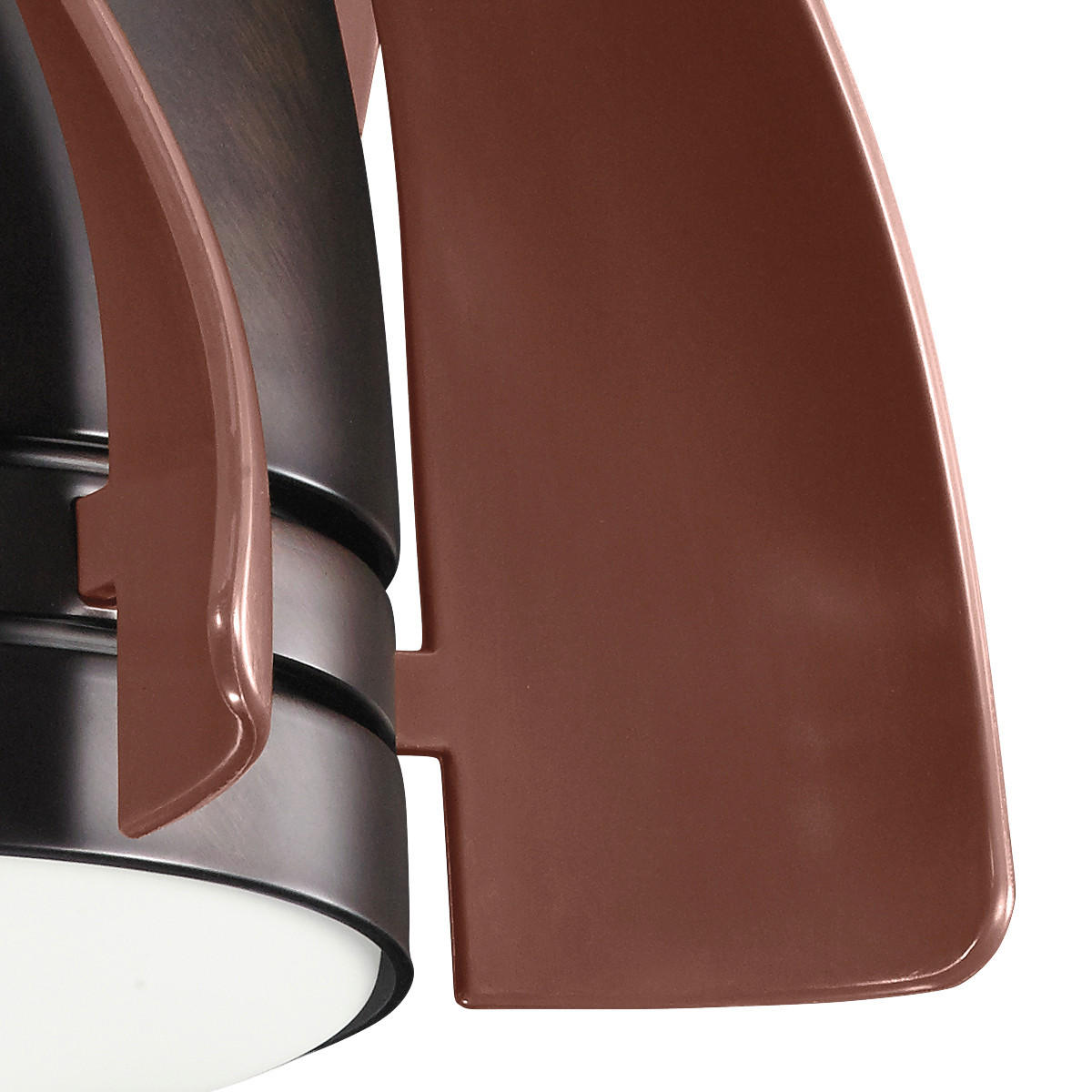 STROPNI VENTILATOR  Elstead Terna /1116 lm/3000 K// - temno rjava/barve brona, Design, kovina/umetna masa (38/50cm)