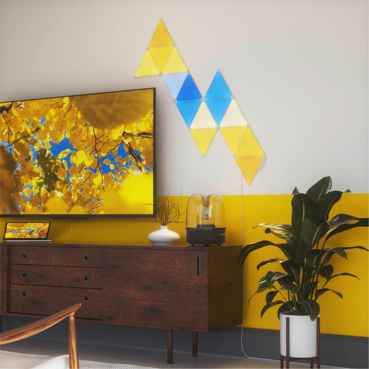 Nanoleaf Triangles 3er Pack Erweiterungsset 23/0,6/20 cm   - Weiß, Basics, Kunststoff (23/0,6/20cm)