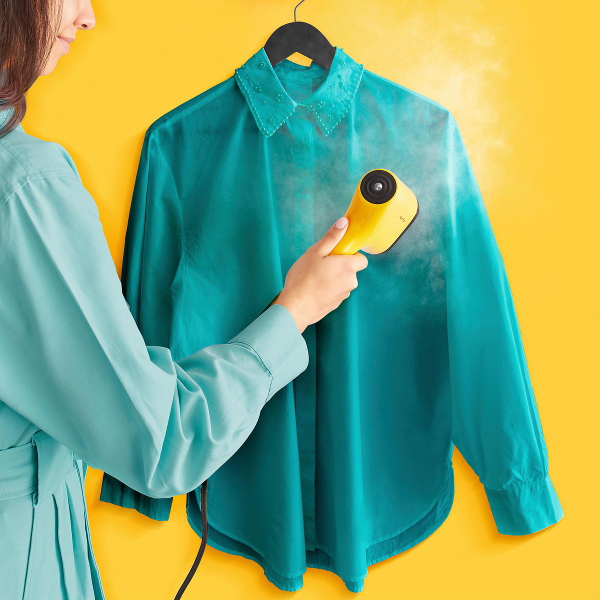 DAMPFBÜRSTE - Gelb, Basics, Kunststoff (33,8/7,8/15,9cm) - Tefal