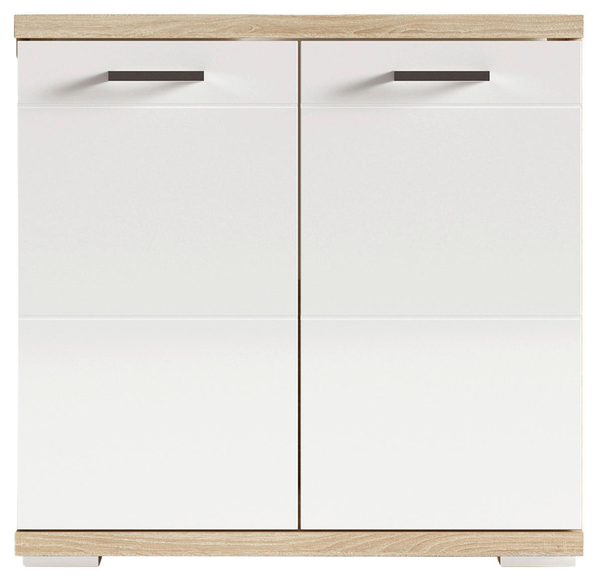 WASCHBECKENUNTERSCHRANK 60/59/31,5 cm  - Chromfarben/Weiß Hochglanz, MODERN, Holzwerkstoff/Kunststoff (60/59/31,5cm) - MID.YOU